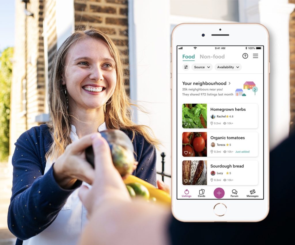 The Olio food sharing app